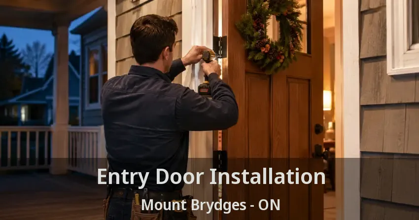 Entry Door Installation Mount Brydges - ON