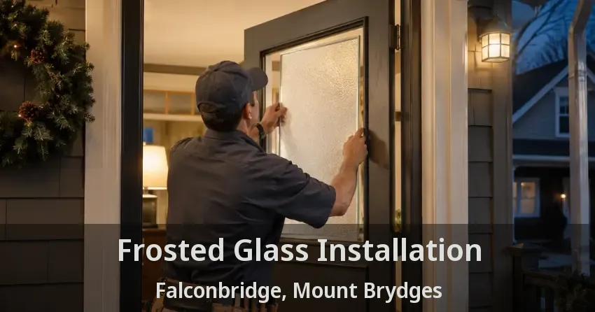 Frosted Glass Installation Falconbridge, Mount Brydges - ON