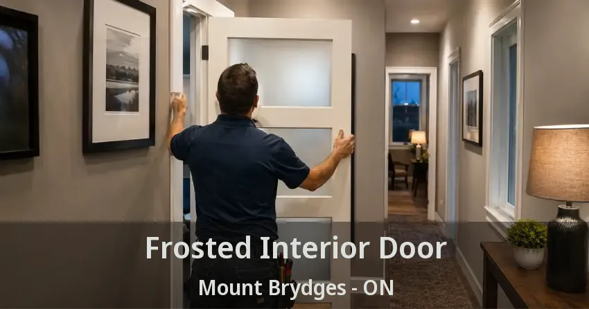 Frosted Interior Door Mount Brydges - ON