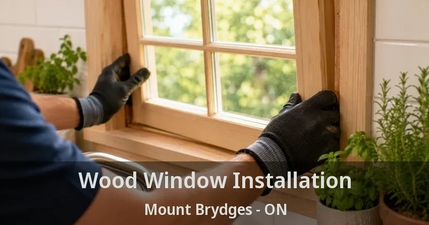 Wood Window Installation Mount Brydges - ON