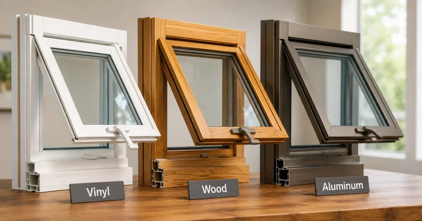 awning window open with rain deflecting off the sash in Mount Brydges