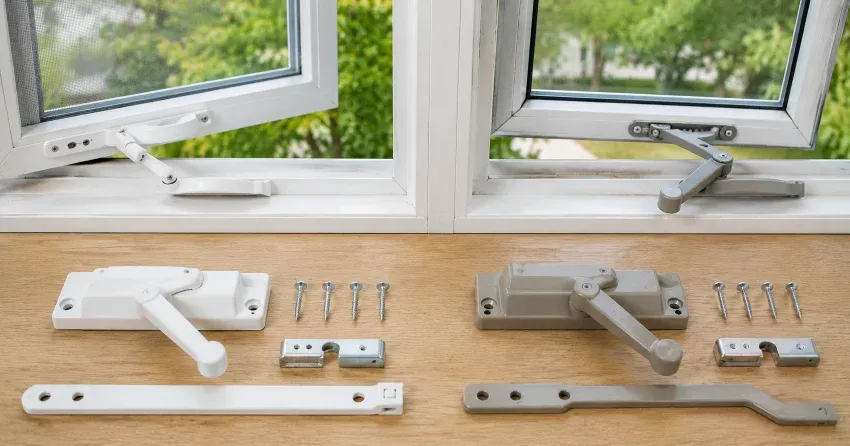 new casement window crank operator installed in Mount Brydges home